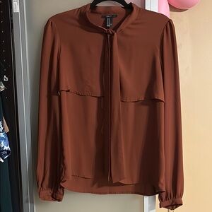 Elegant Brown Rust Women's Top